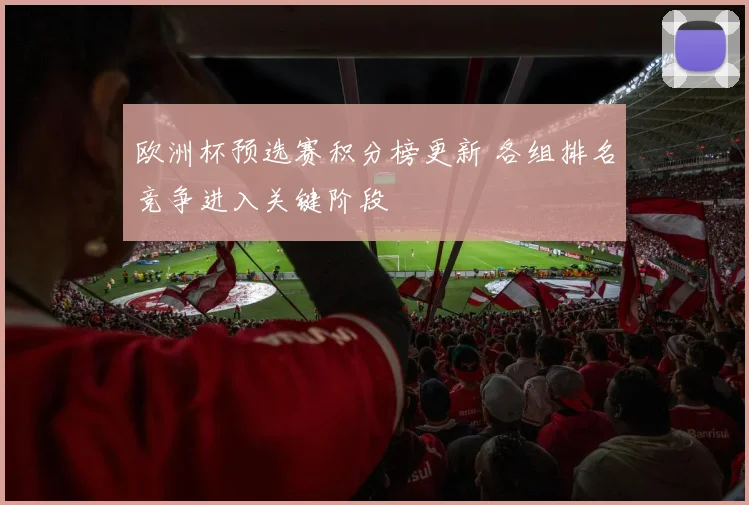 欧洲杯预选赛积分榜更新 各组排名竞争进入关键阶段